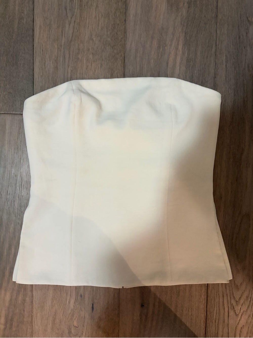 Aritzia Posh Strapless Light Birch Corset Top